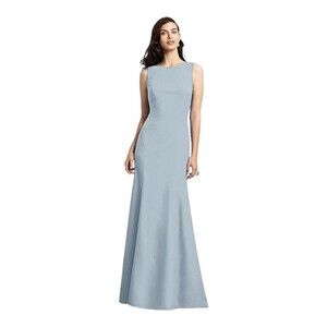 DESSY 2936 Long Dress Charcoal Gray Size 6 Party Elegant Formal NWT